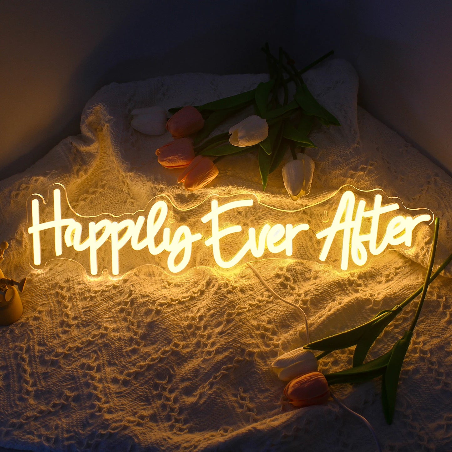 Happily Ever After 5V USB LED Neon Sign - Budget Friendly
