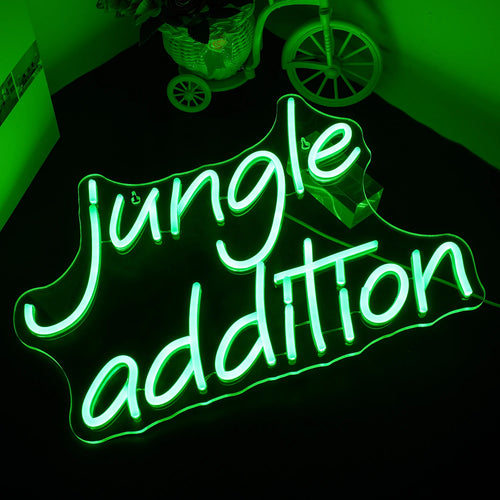 Jungle Addition – letreiro de néon LED (5 V USB)