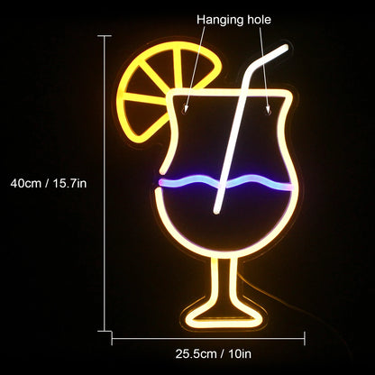 Drink Cup 5V USB LED Neon Sign - Budget Friendly