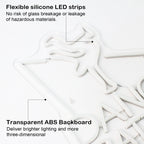 DANCE BATTLE – Bailarina e contorno triangular – letreiro de néon LED (5 V USB)
