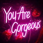 You Are Gorgeous – reclame luminoso em néon LED (5 V USB)
