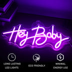 Hey Baby – letreiro de néon LED (5 V USB)