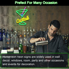 Green Cocktails 5V USB LED Neon Sign - Budget Friendly