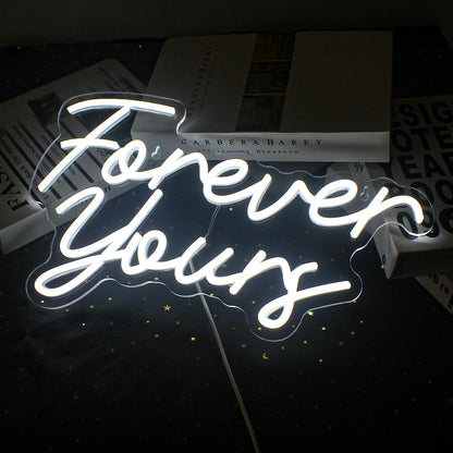Forever Yours 5V USB Letreiro de LED - Econômico
