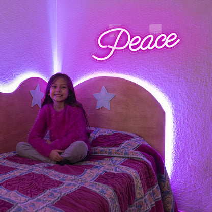 Peace 5V USB LED Neon Sign - Budget Friendly