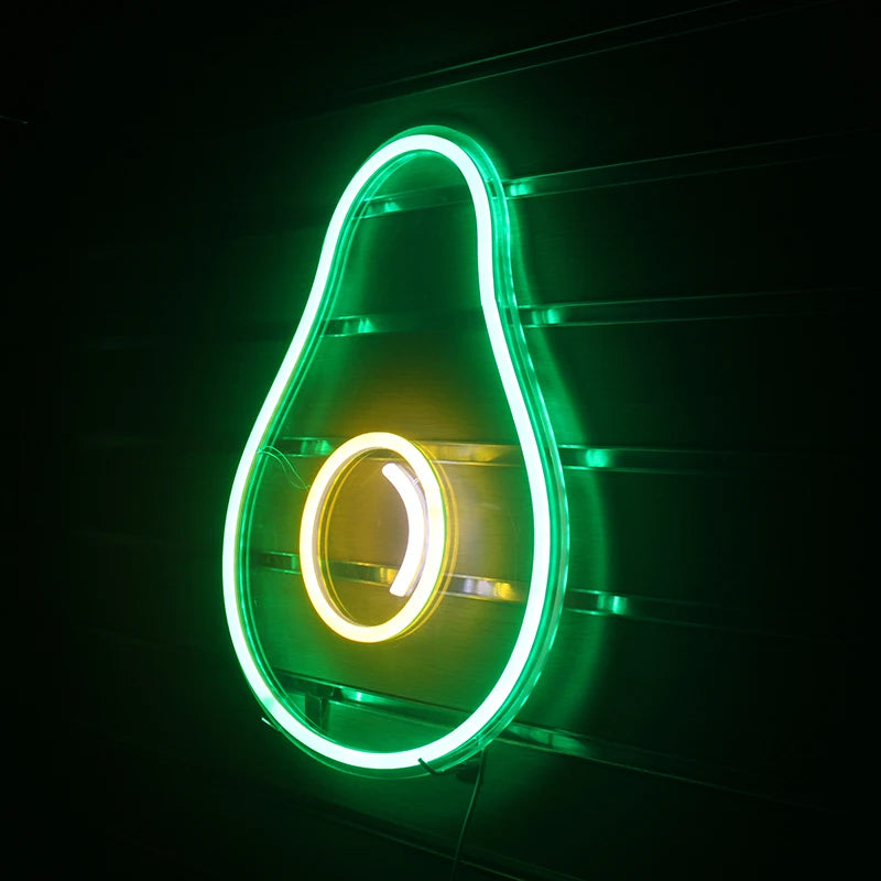 Placa de LED 5V USB em Formato de Abacate - Econômica