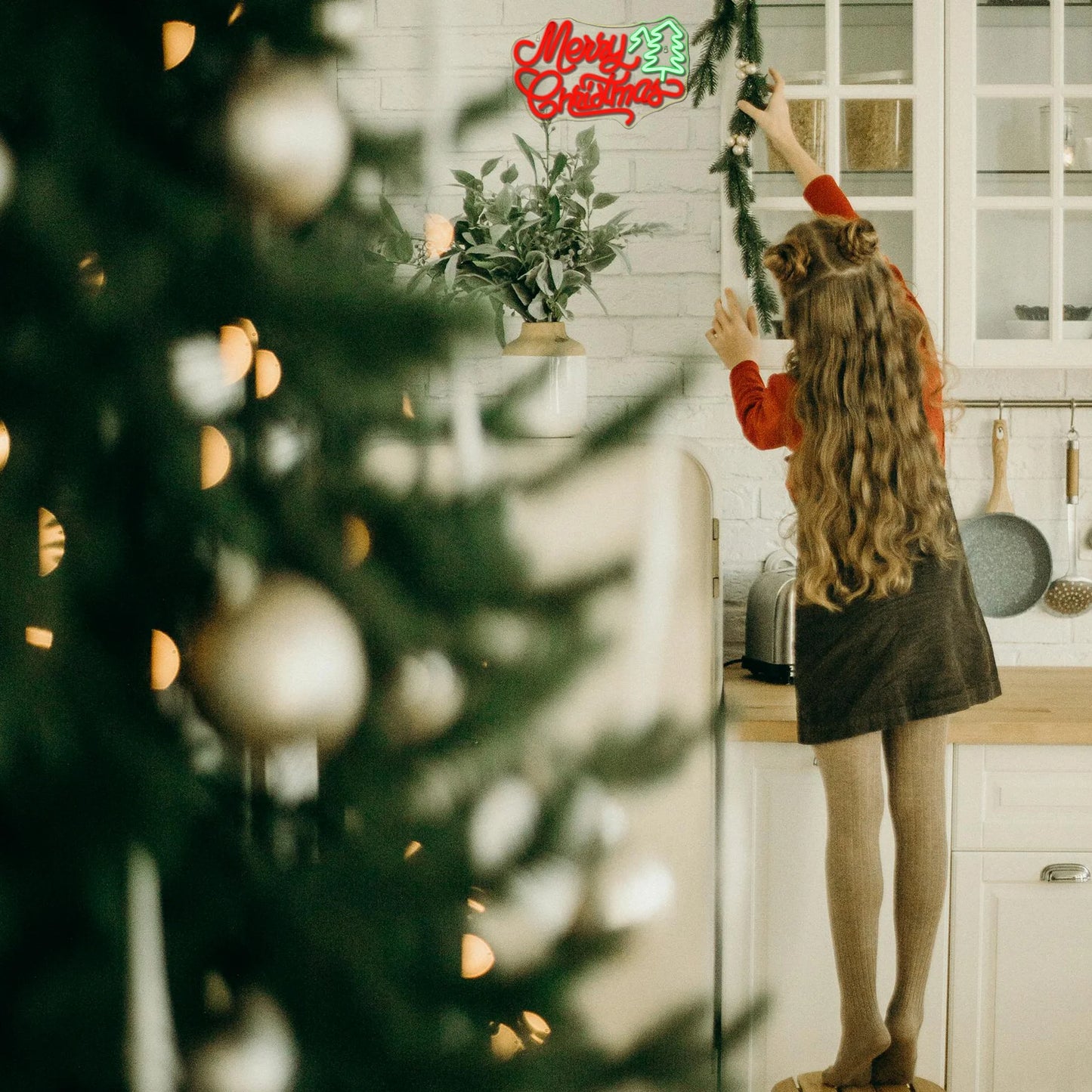 Árvore de Natal 5V USB Letreiro de LED - Econômico