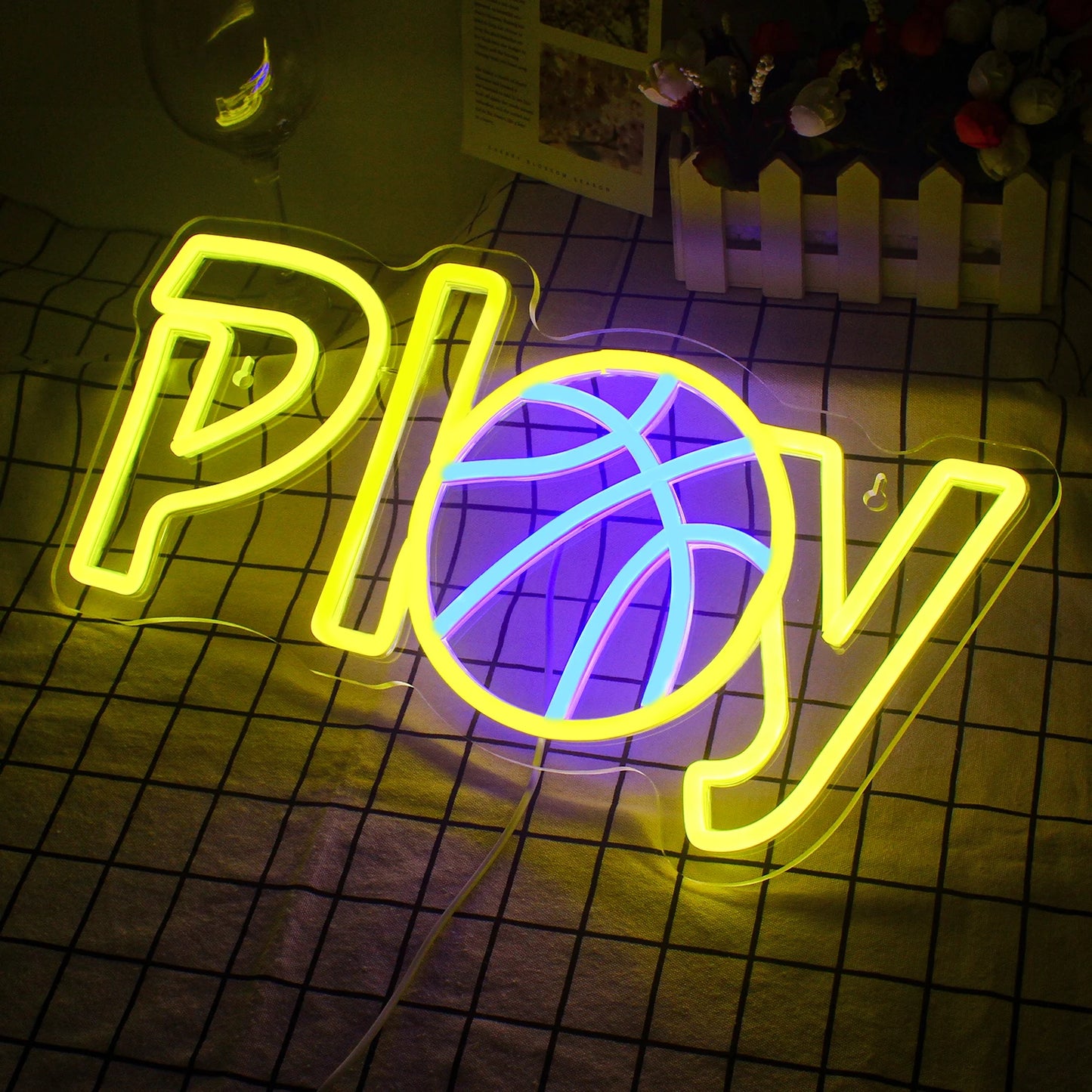 Letreiro de LED USB 5V de Basquete - Econômico
