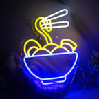 Noodles ramen japoneses – letreiro de néon LED (5 V USB)
