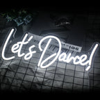 Letreiro de LED "Let's Dance" 5V USB - Econômico
