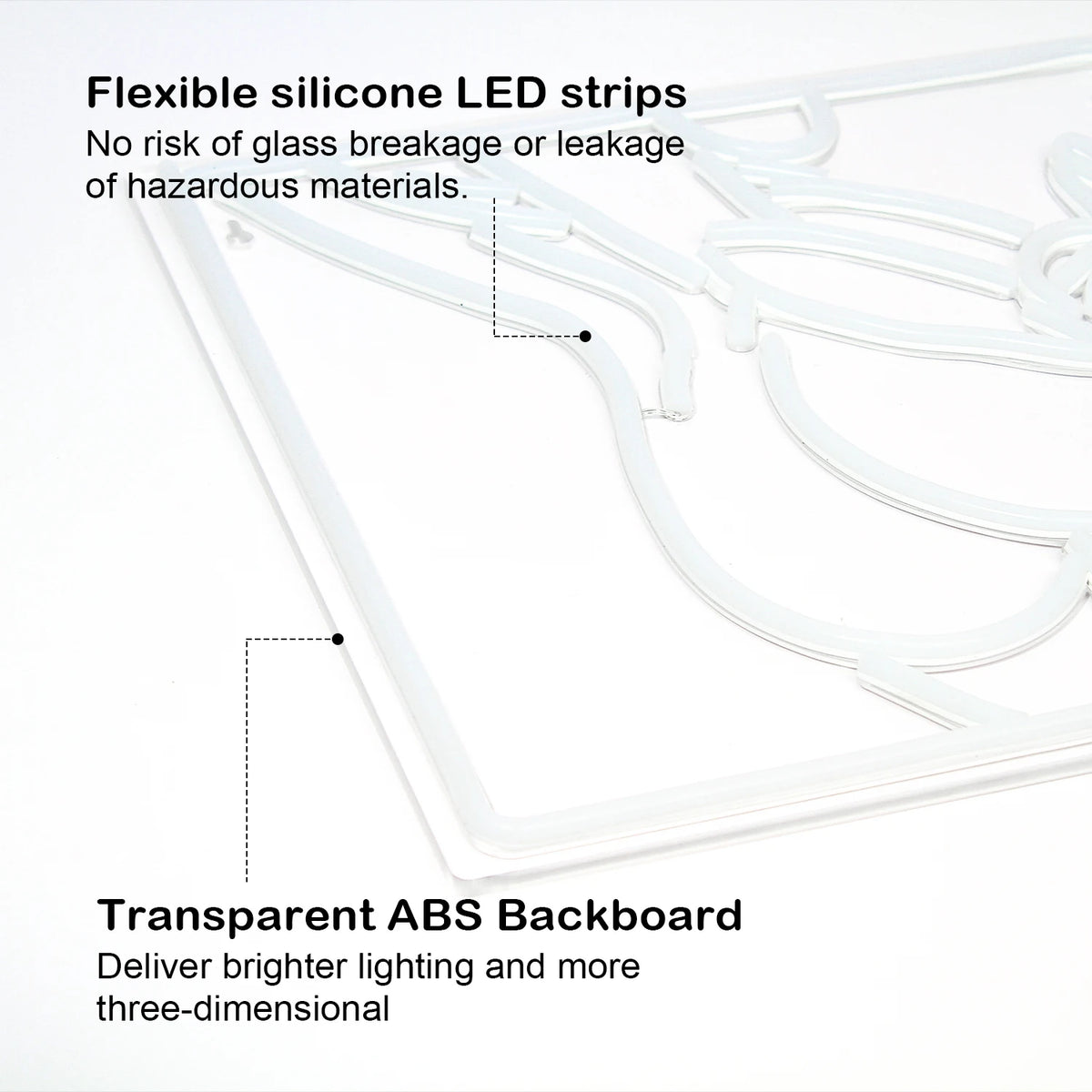 Contorno do corpo feminino – letreiro de néon LED (5 V USB)