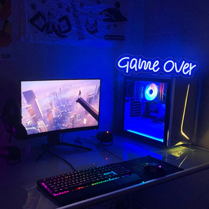 Letreiro de LED "Game Over" 5V USB - Econômico