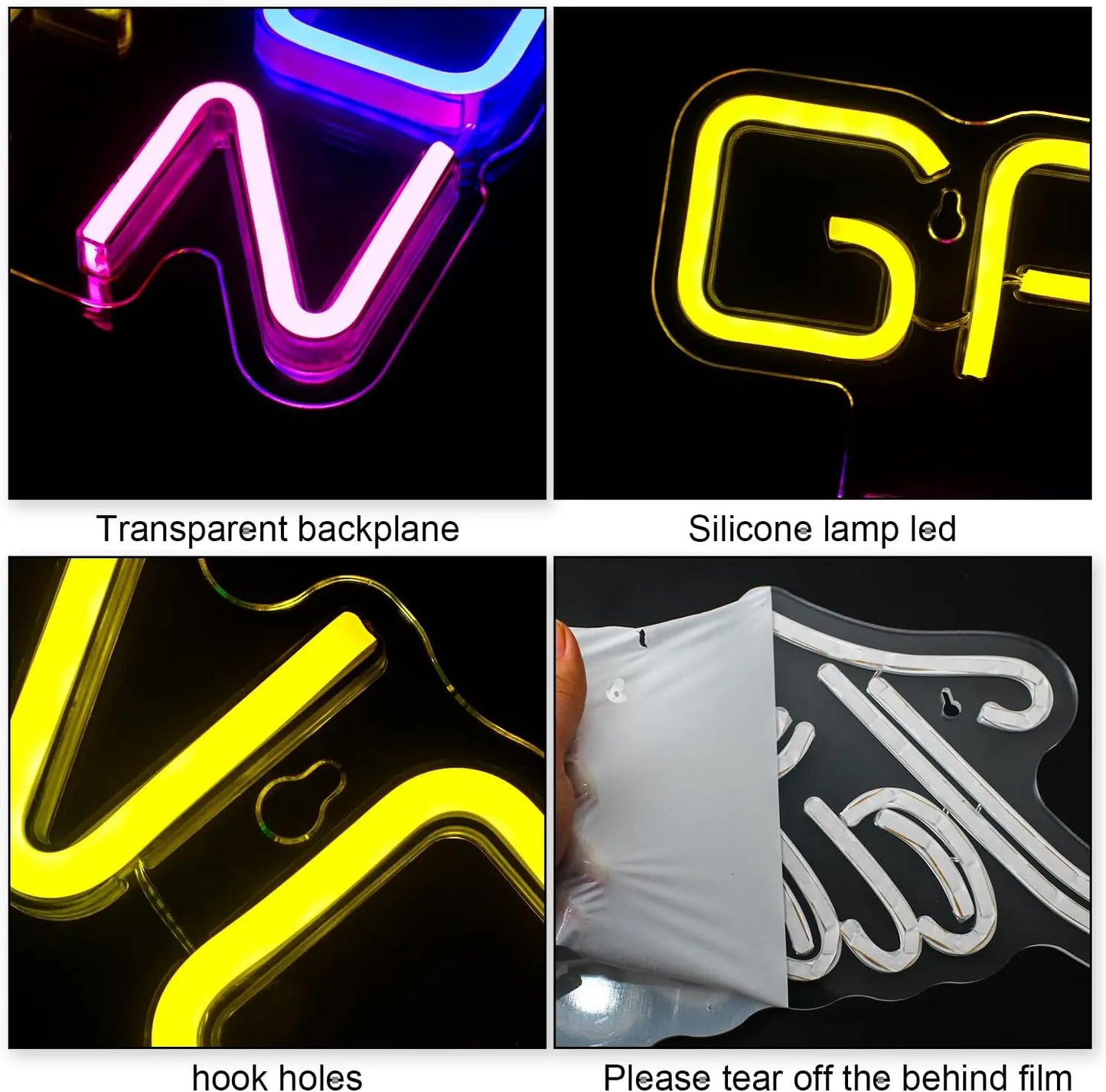Série Gaming Letreiro de LED USB 5V - Econômico