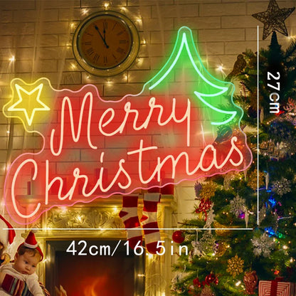 Placa de LED "Feliz Natal" 5V USB - Econômica