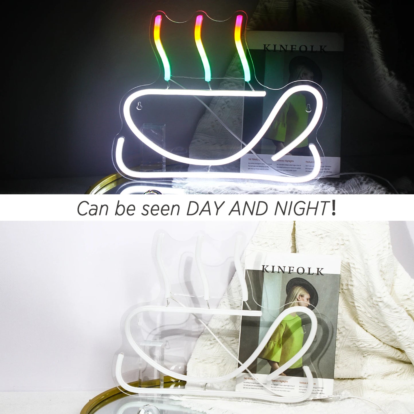Placa de LED Colorida para Café 5V USB - Econômica