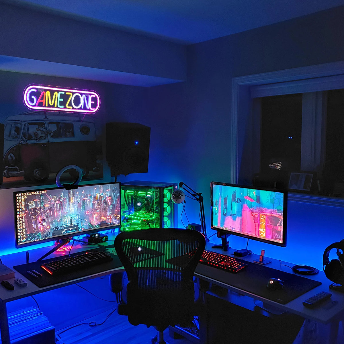 Placa de LED Colorida Game Zone 5V USB - Econômica