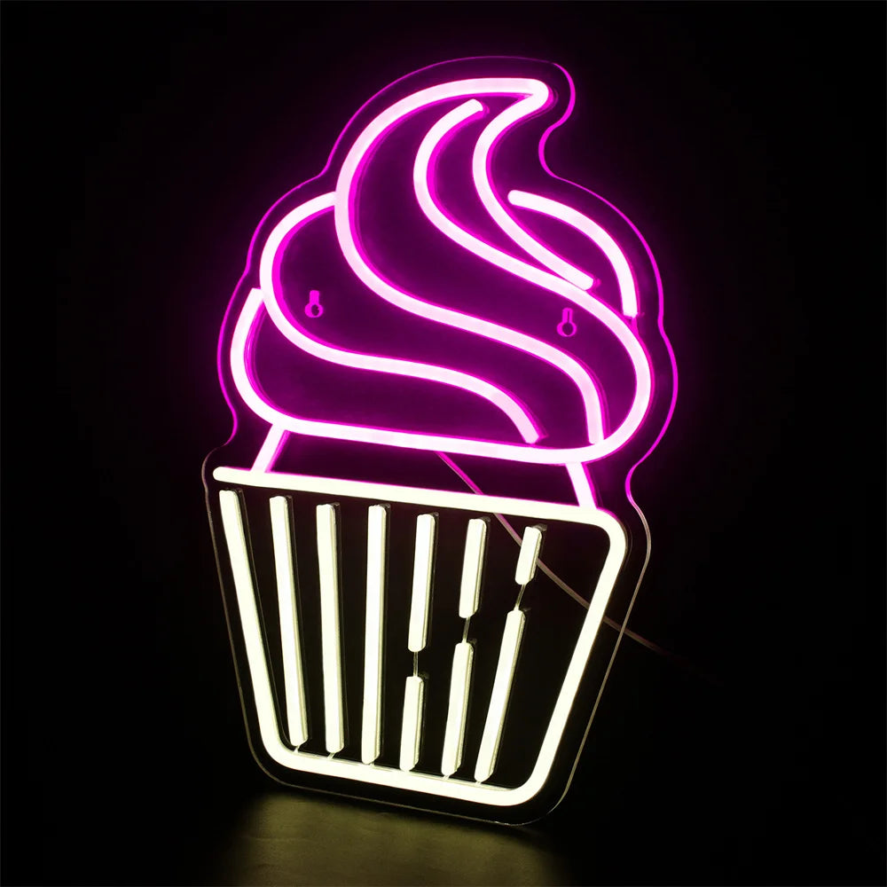 Letreiro de LED Cupcake 5V USB - Econômico