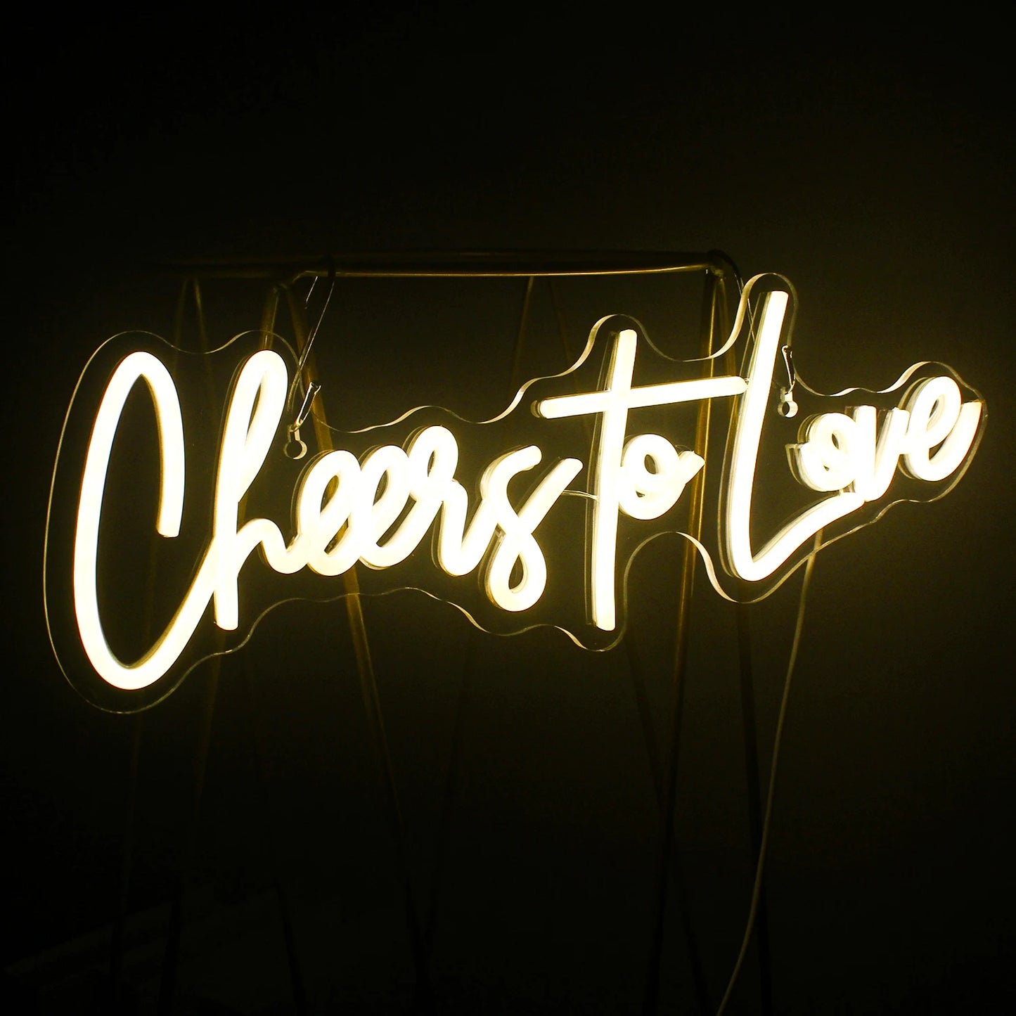 Cheers to Love 5V USB Letreiro de LED - Econômico