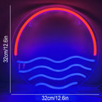 Sunset & Sea 5V USB LED Neon Sign - Budget Friendly