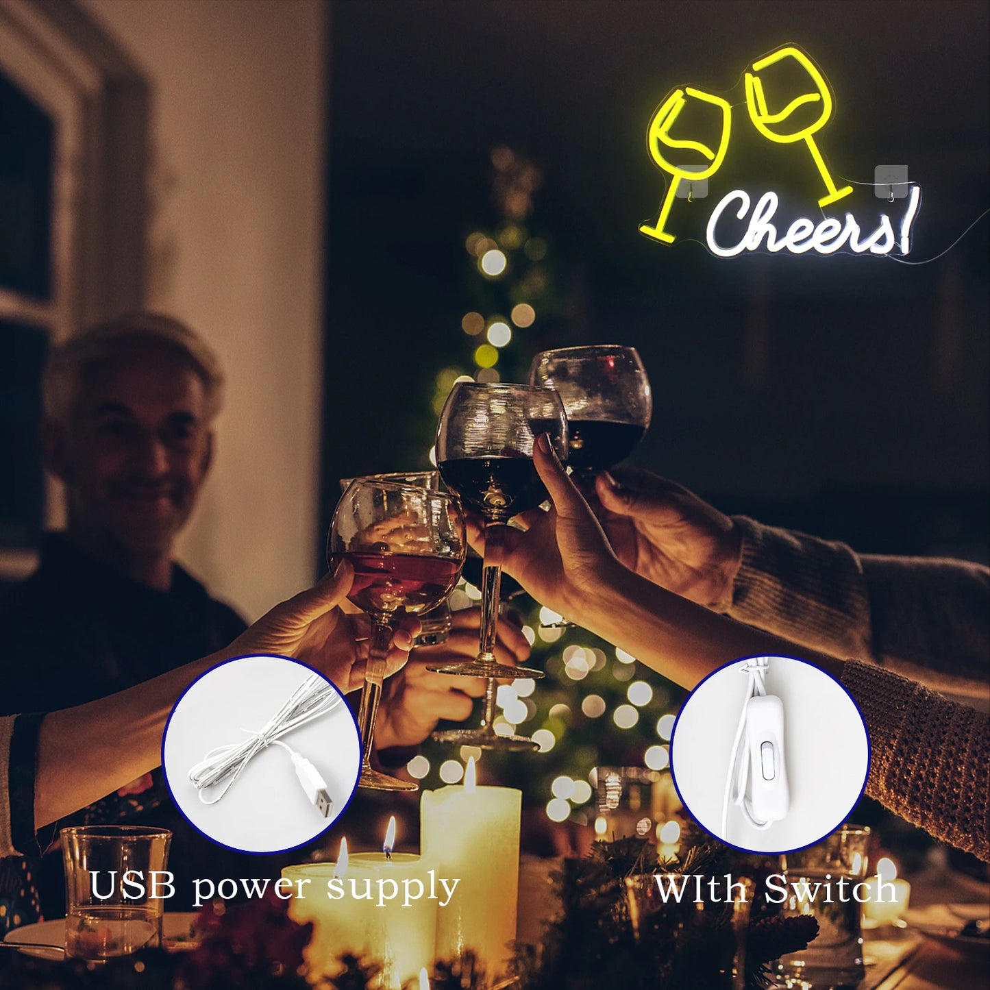 Placa de LED Cheers 5V USB - Econômica