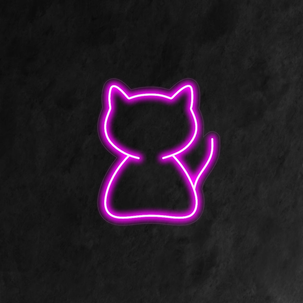 "Placa de Neon Simples para Gatos" é uma adição fofa e charmosa ao seu ambiente com tema de animais de estimação. Uma luz neon que celebra a natureza brincalhona e adorável dos gatos.