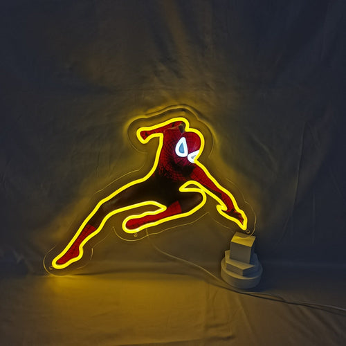 Letreiro de LED neon com impressão UV do Homem-Aranha - The Art Neon