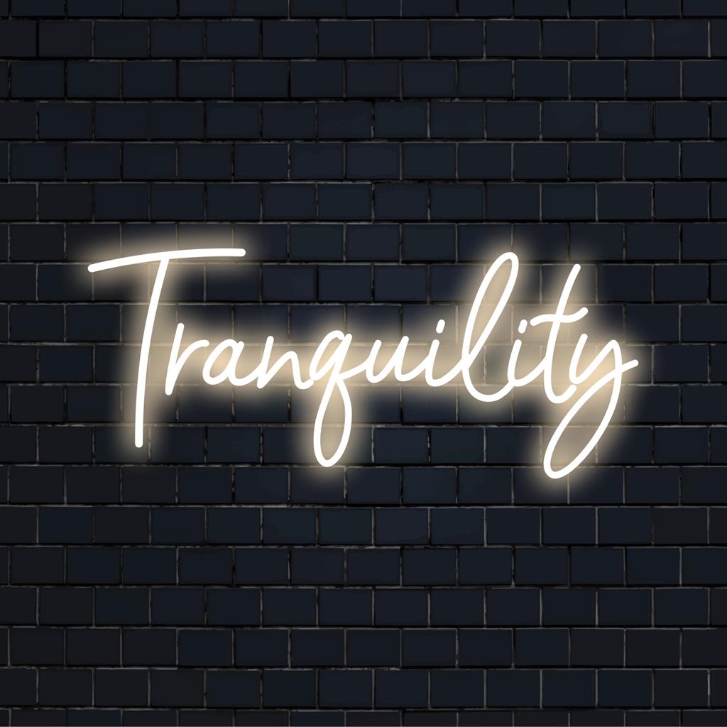 Placa de LED neon personalizada Vibrant Tranquility; perfeita como decoração de luz neon ou arte de parede neon, adicionando um toque único a qualquer espaço.