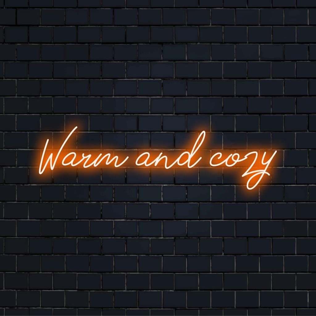 Placa de neon LED personalizada, aconchegante e aconchegante, que adiciona um ambiente convidativo a qualquer espaço; perfeita para decoração de neon personalizada.