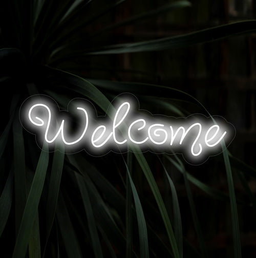 A "Placa Neon de Boas-Vindas" é uma adição acolhedora e convidativa ao seu ambiente de hospitalidade. Uma luz neon que transmite uma saudação amigável aos visitantes.