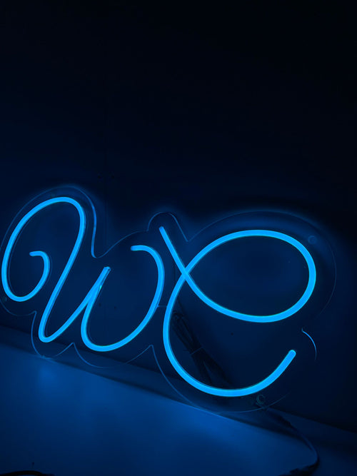 Letreiro de neon para banheiro - The Art Neon