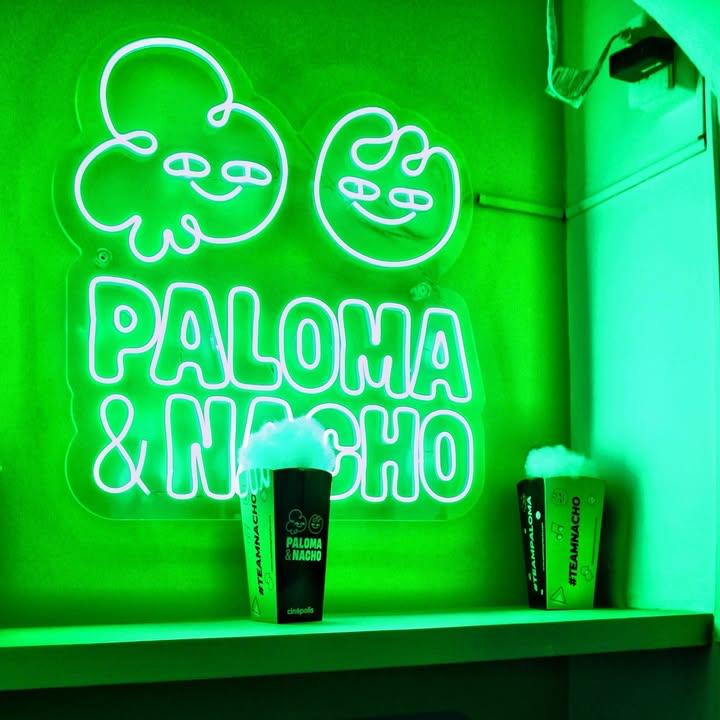 Custom LED neon sign for a hospitality space