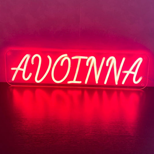 Sinal de néon Avoinna - The Art Neon