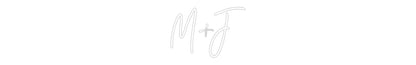 Letreiro Personalizado: M+J
