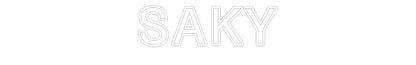 Personalizado: Letreiro de LED SAKY