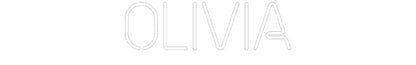 Letreiro de LED Personalizado: Olivia