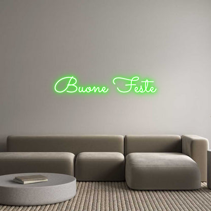 Letreiro Luminoso Personalizado: Buone Feste