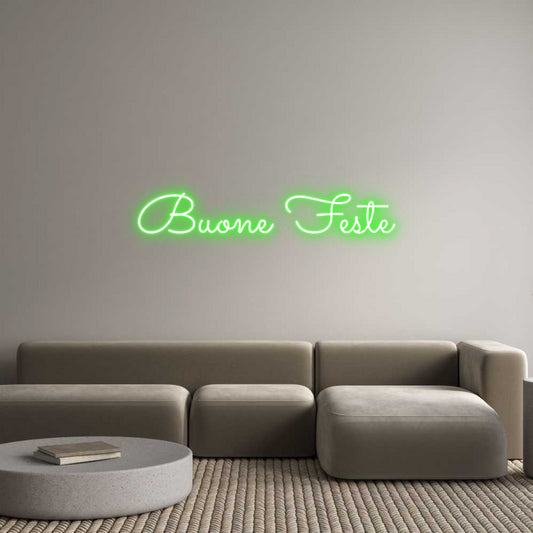 Letreiro Luminoso Personalizado: Buone Feste