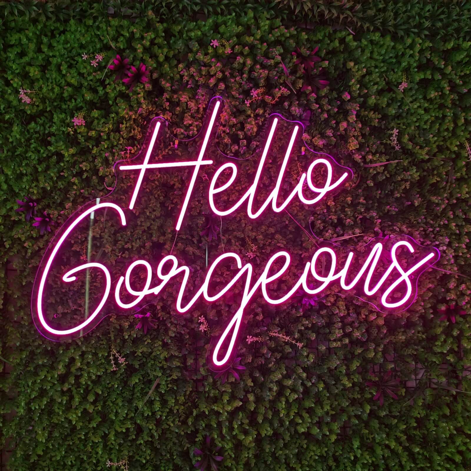 Letreiro de LED "Hello Gorgeous"