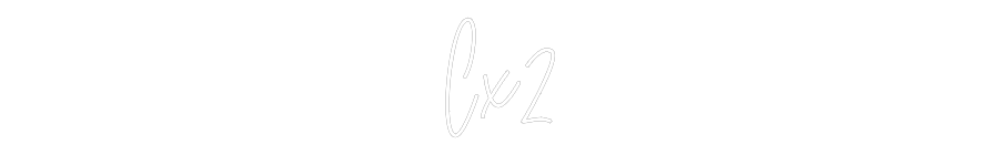 Custom Neon Sign: Cx2