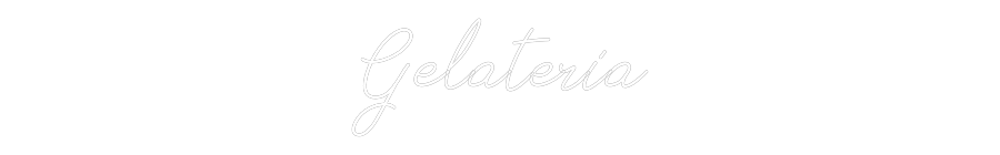 Custom Neon Sign: Gelateria 