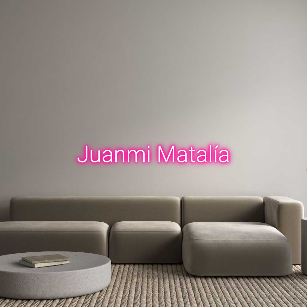 Letrero de Neón Personalizado: Juanmi Matalía 