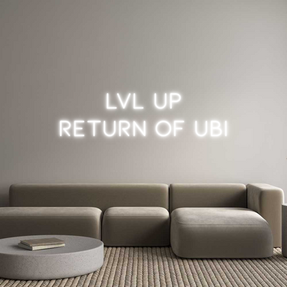 Letrero de Neón Personalizado: LVL UP
Retur...