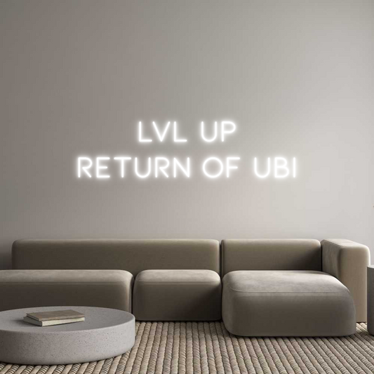 Letrero de Neón Personalizado: LVL UP
Retur...