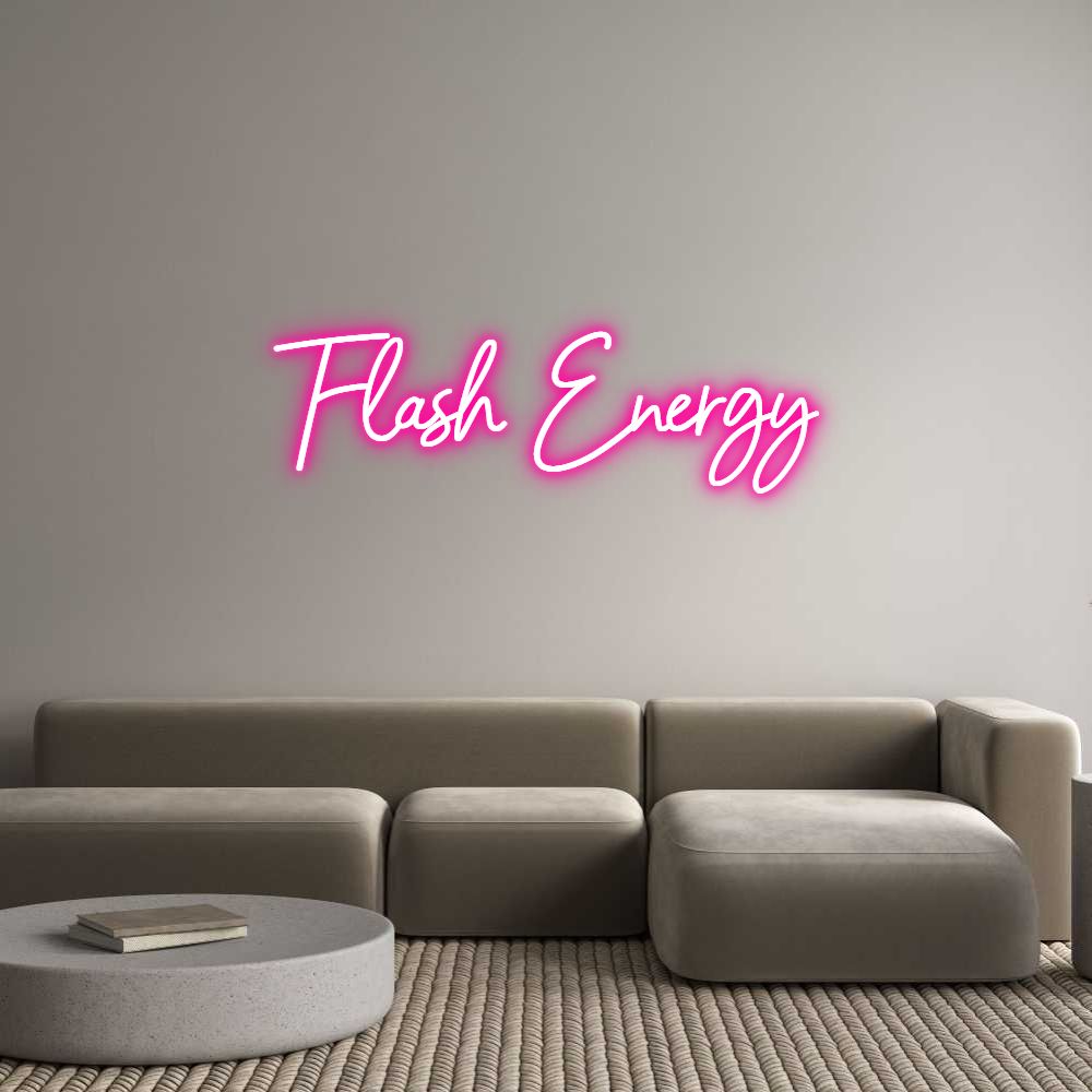 Letreiro de néon personalizado: Flash Energy