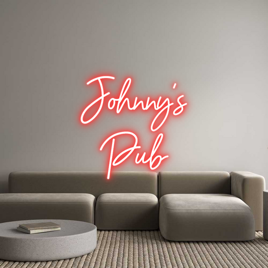 Custom Neon Sign: Johnny’s
Pub
