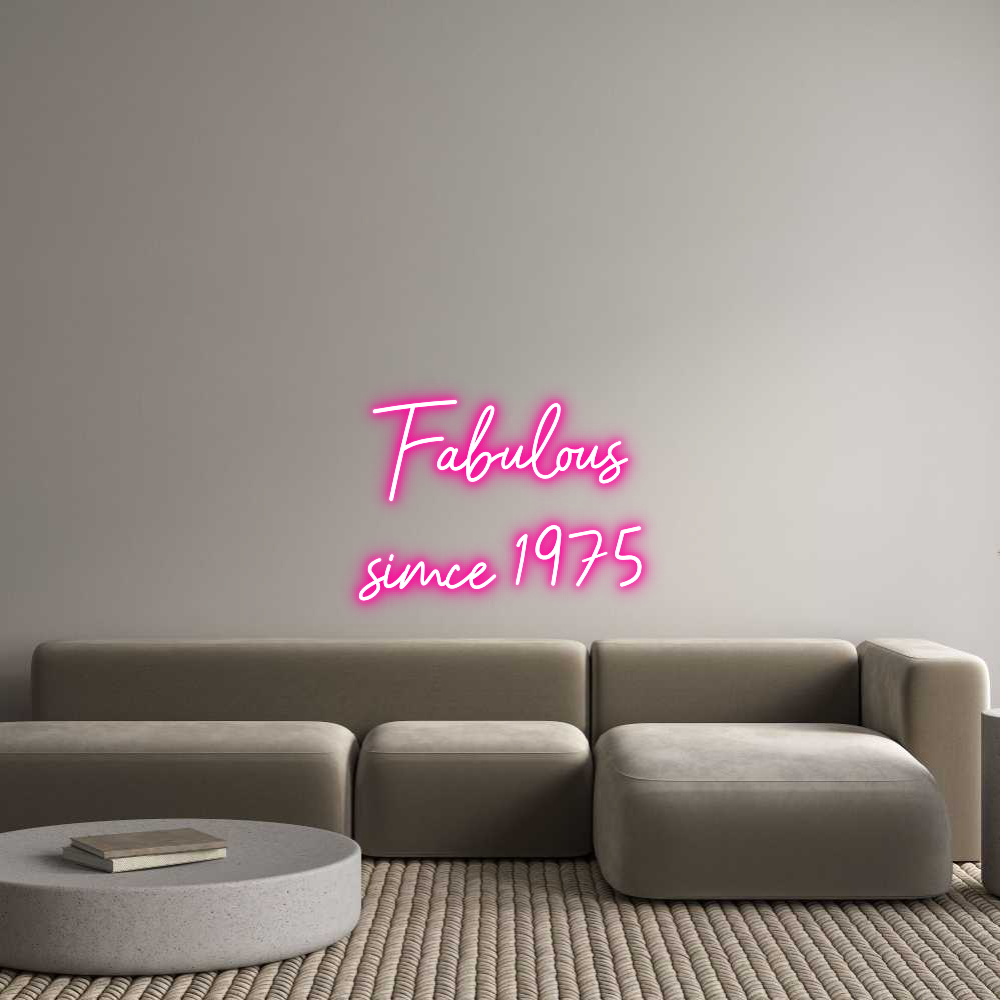 Räätälöity neonkyltin: Fabulous
sim...