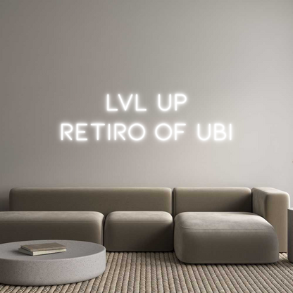 Letrero de Neón Personalizado: LVL UP
Retir...