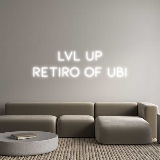 Letrero de Neón Personalizado: LVL UP
Retir...