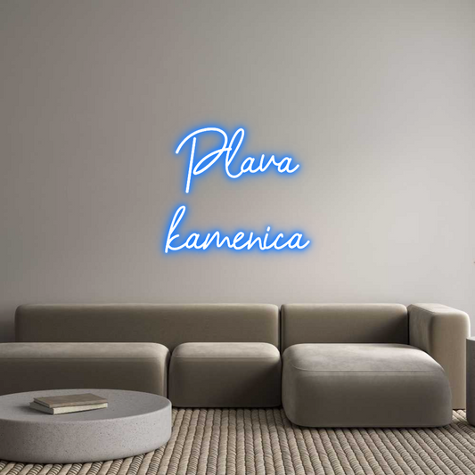 Prilagođeni neonski natpis: Plava
kamenica