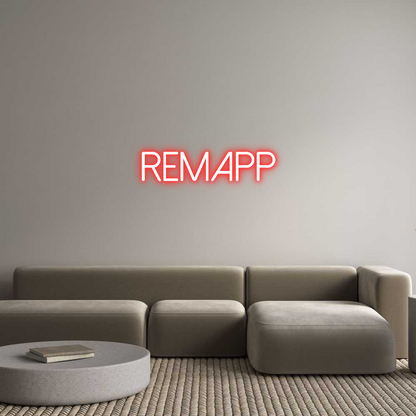 Enseigne au néon personnalisée : Remapp